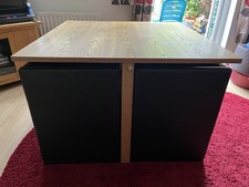 Next Square Space Saving Solid Oak Table And 4 Chairs