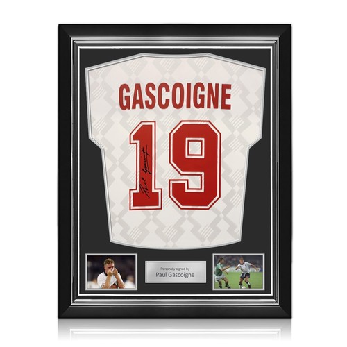 Paul gascoigne signed england - signed,