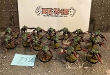 Warhammer 40k Tryanid Genestealers X16 Assembled And Painted