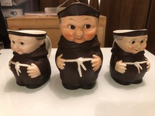 3 x GOEBEL MONK JUGS GERMANY