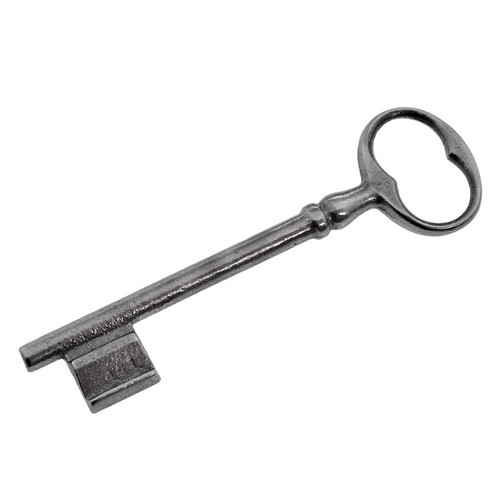 Iron key with shaped flag - iron,