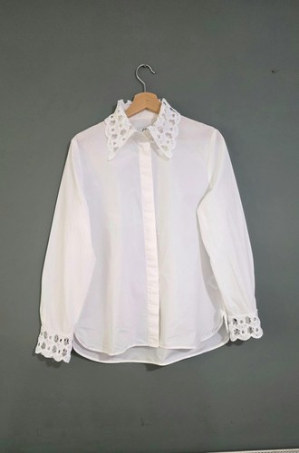 Cos white cotton lace crochet - cotton,
