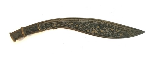 Vintage brass decorative kukri - brass,