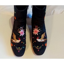 Satin jet black embellished