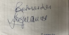 Jimmy Greaves Signed Exercise