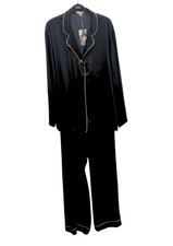 ROSIE SATIN PYJAMA SET(Black