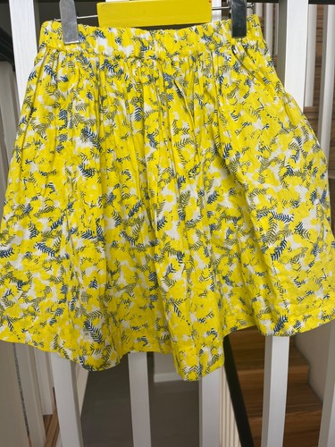 Bonpoint yellow skirt age 8 - yellow, skirt.