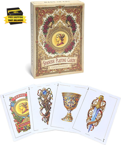 Spanish cards deck - spanish, deck,