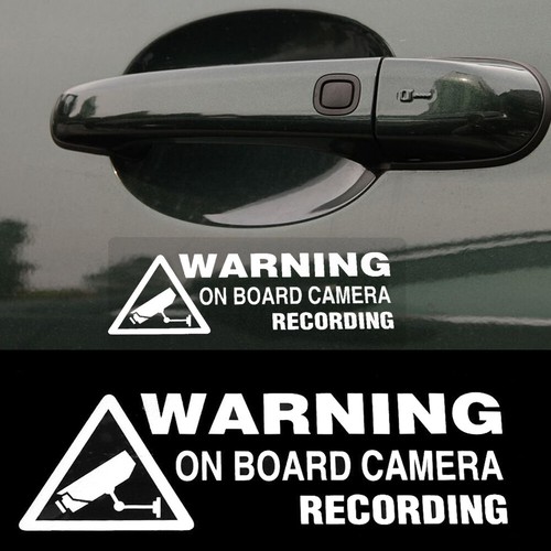 White warning board - warning, on