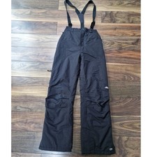 Kids Trespass Black Padded Thermal Snow Ski Pants Sallopettes 11-12 years