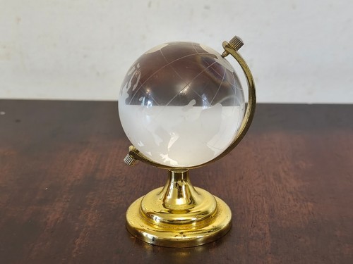 Glass world globe clear - glass, &