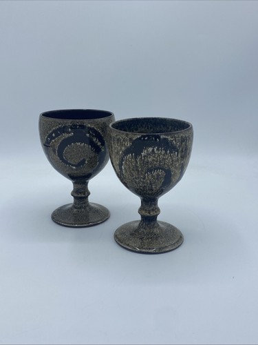 Pair woburn pottery brown - pair, of