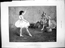 Antique Print A Dancing Lesson After C Maciver Grierson Dog Drum Child 1890