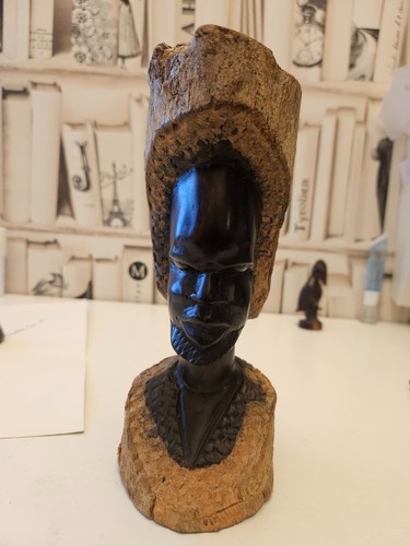 Makonde sculpture elder chief - makonde,