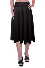 Womens Skirts Elastic Waist