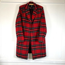 Dept 19 Red Tartan Swing Coat