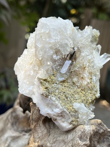 Brookite with himalayan quartz - brookite,