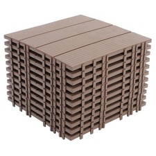11x Plastic Patio Deck Tiles