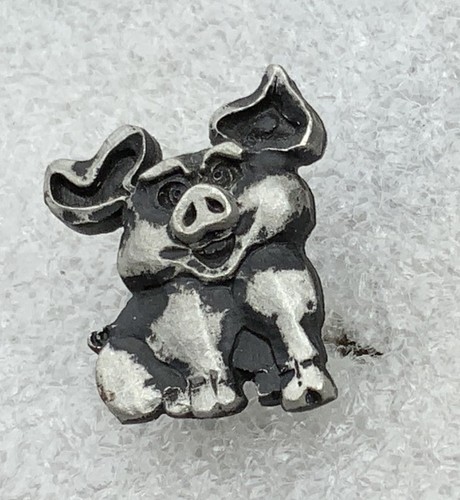 Vintage hog metal pin badge - pin,
