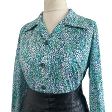 Vintage 1970s Green Shirt