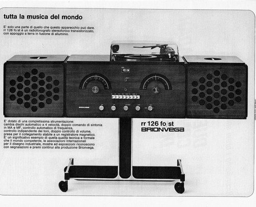 1966 brionvega 126 st - rr, fo/st
