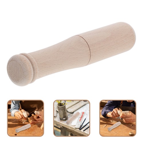 Khaki wood carving mallet - wood,