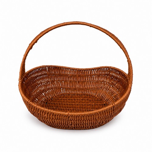 Boat shaped basket with handle - with,