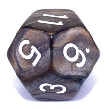 D12 Poly Dice (Select Colour)