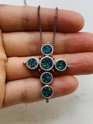 Vintage sterling silver mosaic - vintage,