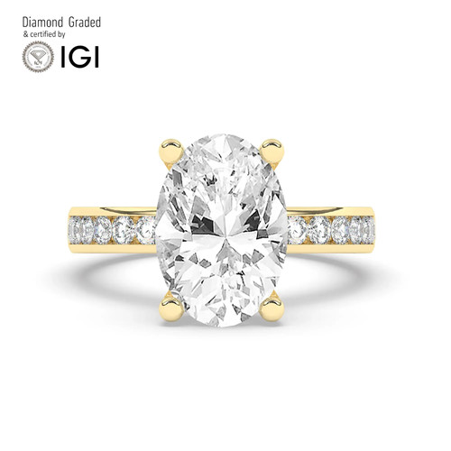 Oval diamond engagement ring - engagement,