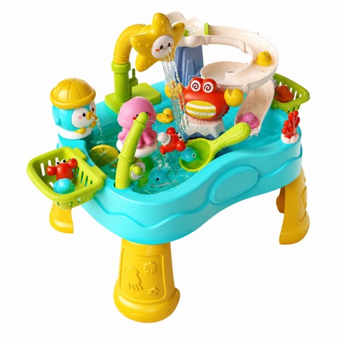 Kids water fishing game - water, table