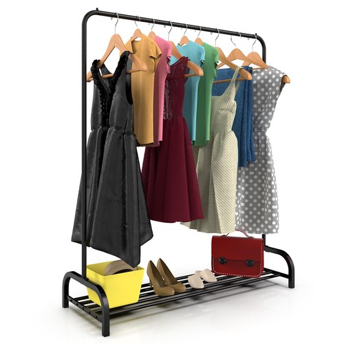 Vinsani black clothes rail - vinsani,