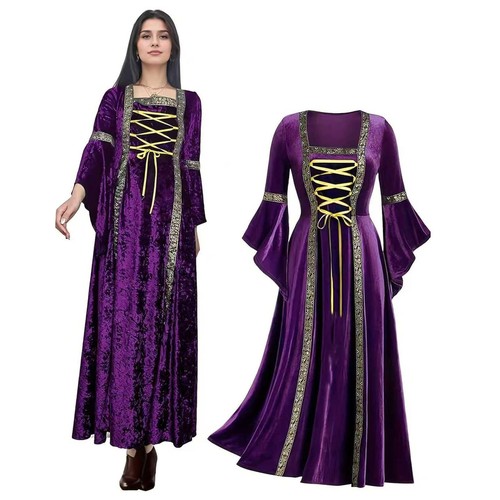 Retro medieval women dress - women's,