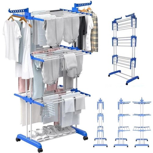 Clothes airer drying - clothes,