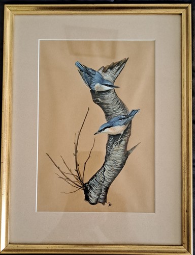 Gilt framed original signed - gilt,
