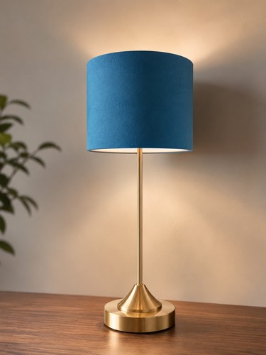 Brushed brass table lamp - brushed,