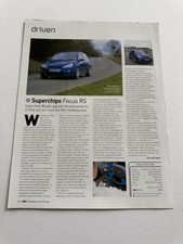 Original Single Page Superchips Mk1 Ford Focus RS Magazine Feature Road Test a