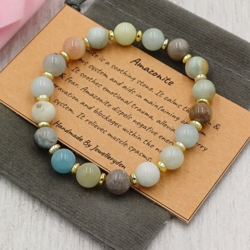 Mixed amazonite bracelet - amazonite,