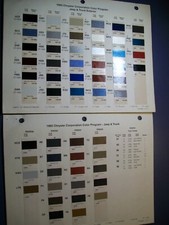 1993 Dodge Plymouth Ram Ramcharger truck pickup van JEEP Paint Chips set