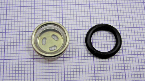 Sight glass 12mm - glass, Ø