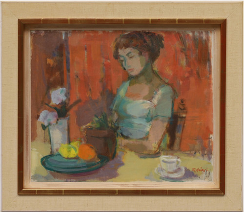 Vintage swedish oil painting - swedish,
