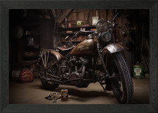 Harley Davidson Framed Wall
