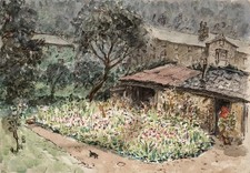 GARDENS LANDSCAPE Watercolour