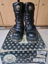 Mens Black New Rock Boots Size