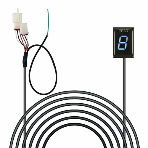 Motorcycle gear indicator - motorcycle, blue