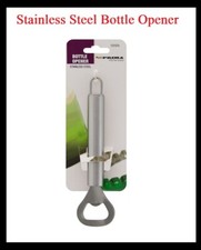 PURE STAINLESS STEEL BOTTLE OPENER HEAVY DUTY DRINK LID Strong Round Handle GRIP