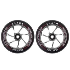 Slamm 110mm Astro Metal Core Stunt Scooter Wheels Titanium Pair - SALE WAS £50