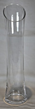Very Tall Contemporary Style Clear Glass Vase