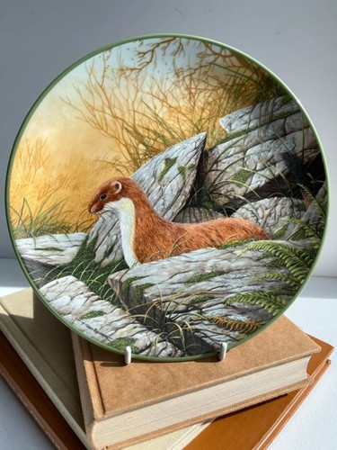 Whimsical vintage forest plate
