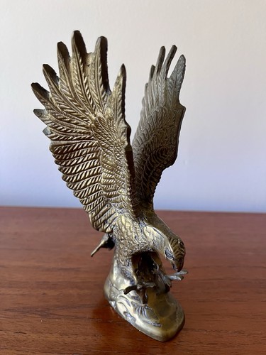 Lovely unusual brass eagle - lovely,